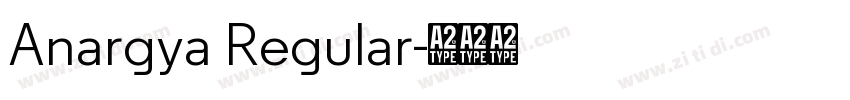 Anargya Regular字体转换